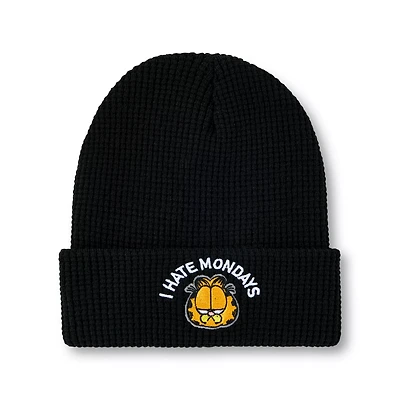 I Hate Mondays Knit Cuff Beanie Hat - Garfield