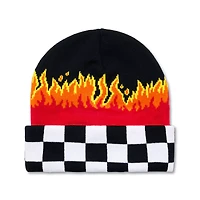 Lightning McQueen Checker Flame Cuff Beanie Hat - Cars