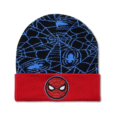 Spider-Man Web Cuff Beanie Hat