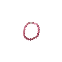 White and Pink Long Distance Beaded Bracelets