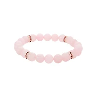 Rose Quartz Stretch Beaded Bracelet