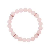 Rose Quartz Stretch Beaded Bracelet