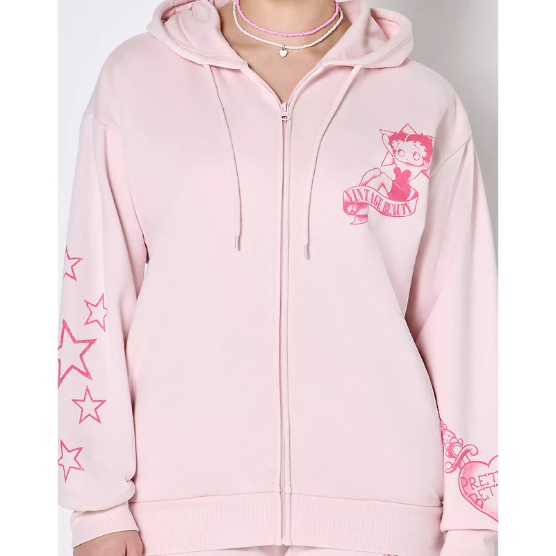 Betty Boop Zip Hoodie