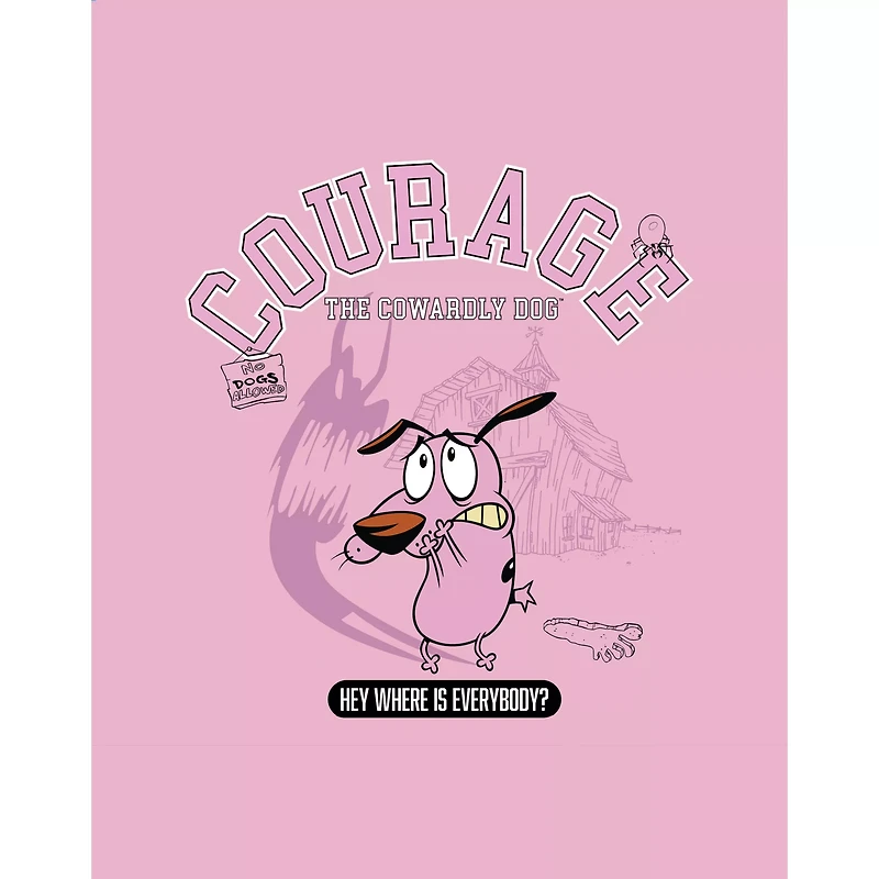 Courage the Cowardly Dog Collegiate T Shirt