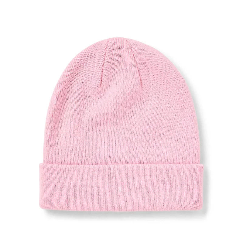 Pink Skeleton Middle Finger Cuff Beanie Hat