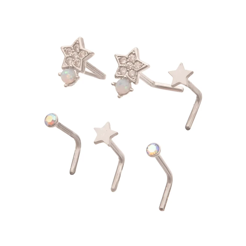 Multi-Pack Celestial CZ L-Bend Pins 6 Pack - 20 Gauge