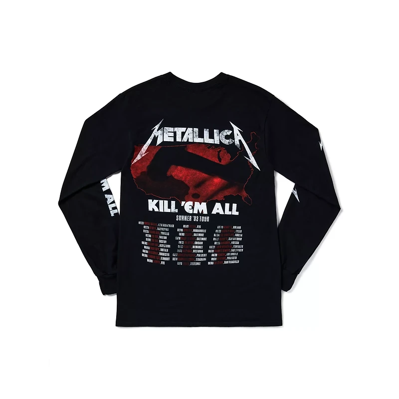 Metallica Kill 'Em All Long Sleeve T Shirt