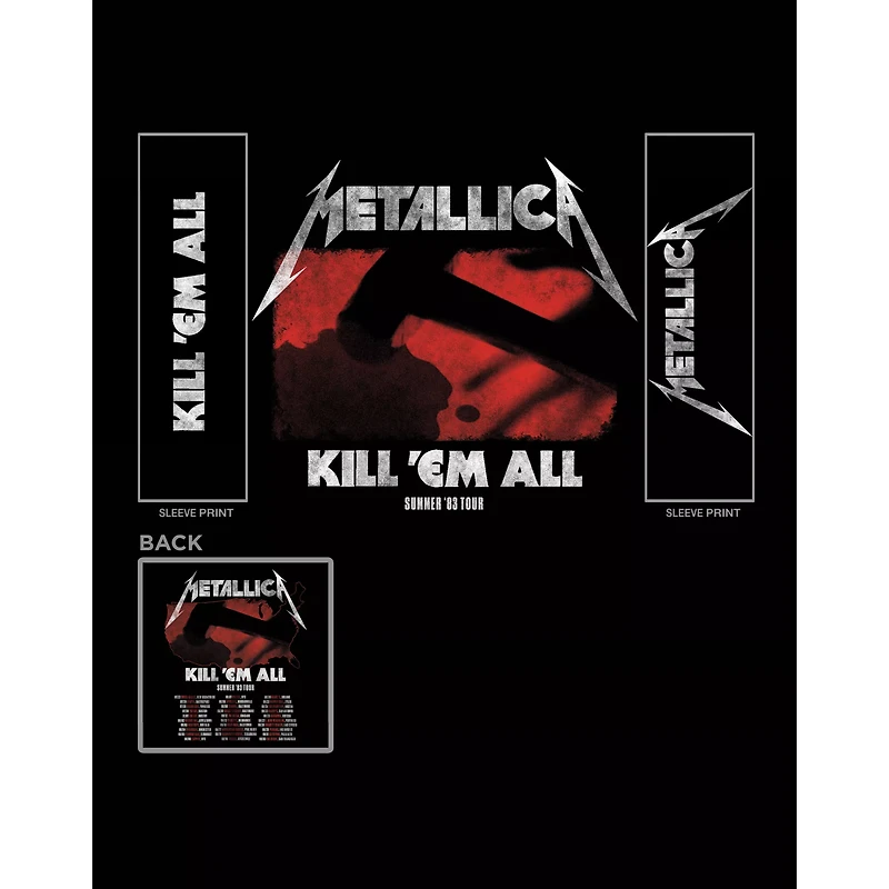 Metallica Kill 'Em All Long Sleeve T Shirt
