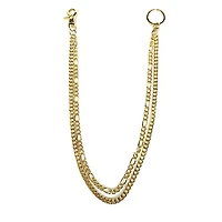 Goldtone Chain Link Multi-Row Wallet Chain