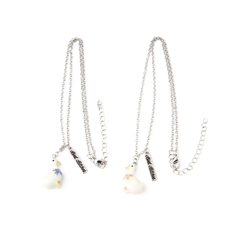 Goose Charm Bestie Necklaces - 2 Pack