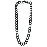 Black Thick Curb Chain Necklace