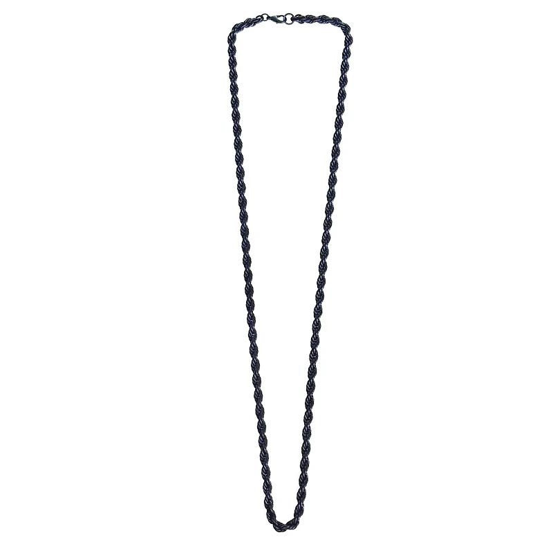Black Rope Chain Necklace