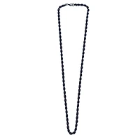 Black Rope Chain Necklace