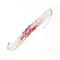 Pearl Effect Blood Choker Necklace