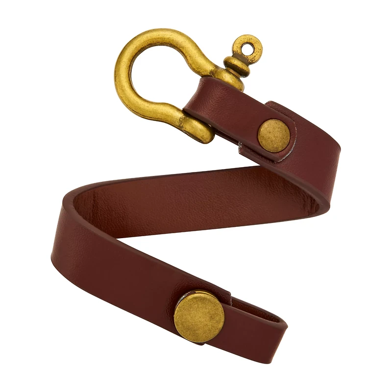 Brown and Goldtone Cuff Bracelet