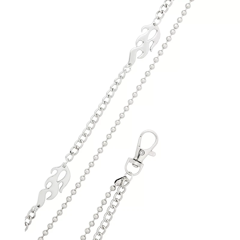 Flames Double Row Wallet Chain