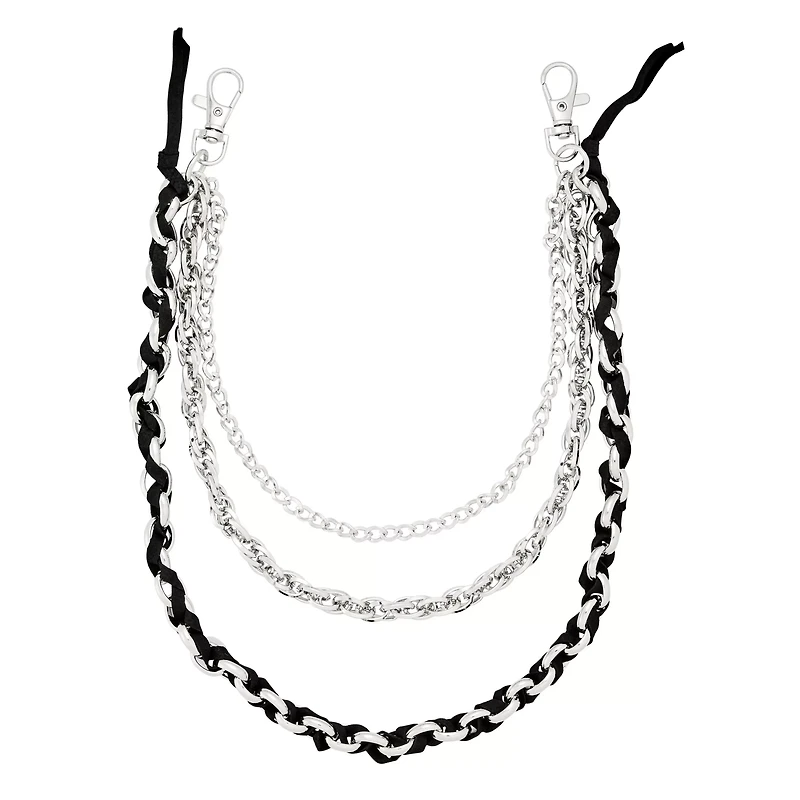 Triple Row Wrap Wallet Chain