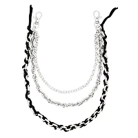 Triple Row Wrap Wallet Chain