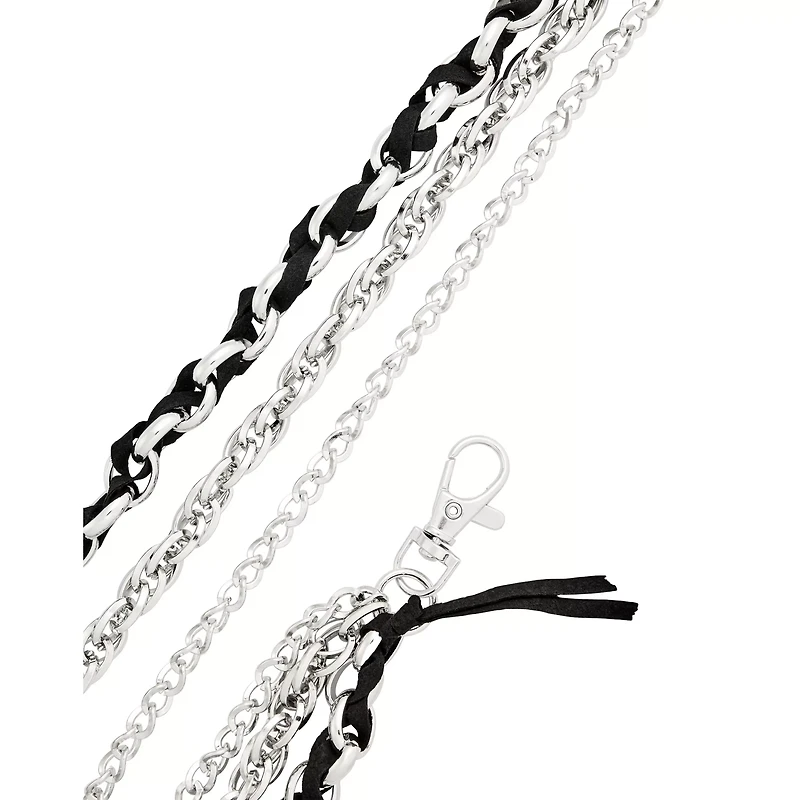 Triple Row Wrap Wallet Chain