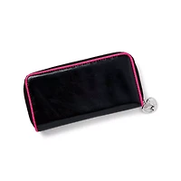 Playboy Large Star Patch and Safety Pin Zip Wallet