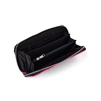 Playboy Large Star Patch and Safety Pin Zip Wallet