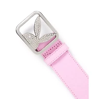 Pink Debossed Playboy Bunny Belt