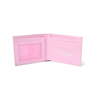 Pink Embossed Playboy Bunny Bifold Wallet