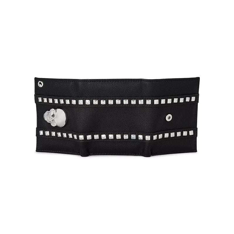 Studded Skull Chain Wallet