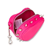 Pink Heart Spike Coin Pouch