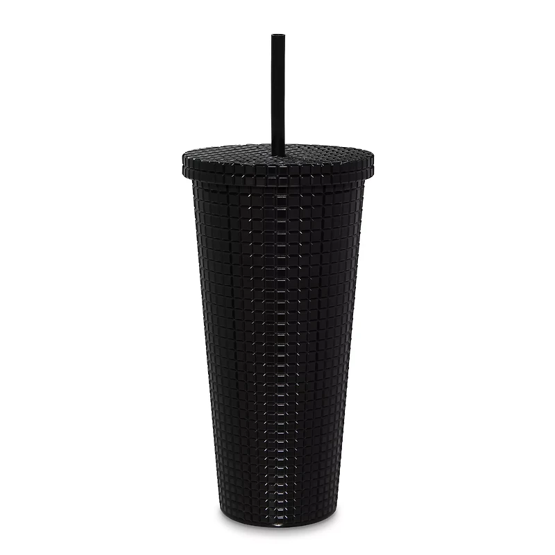 Skeleton Couple Cup with Straw - 20 oz.