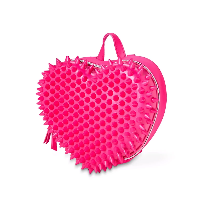 Pink Spiked Heart Mini Backpack