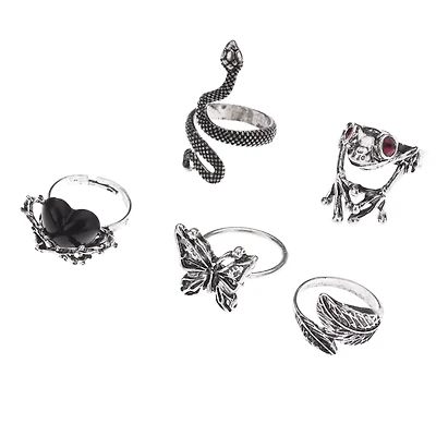 Multi-Pack Animal Rings - 5 Pack