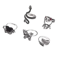 Multi-Pack Animal Rings - 5 Pack