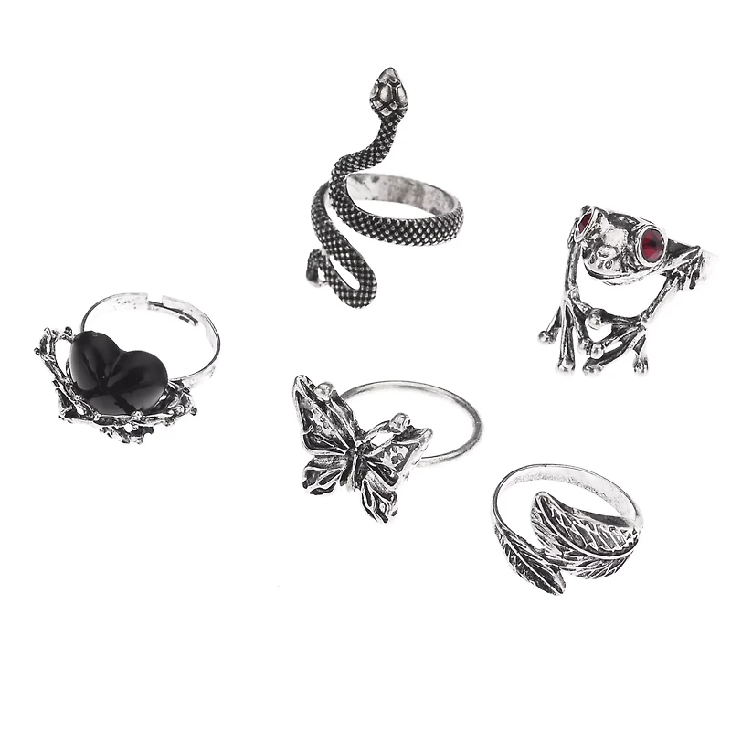 Multi-Pack Animal Rings - 5 Pack