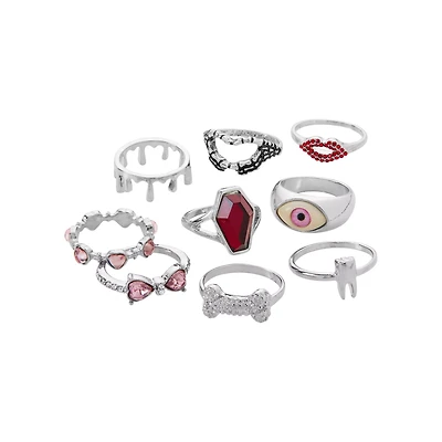 Multi-Pack Vampire Core Rings - 9 Pack