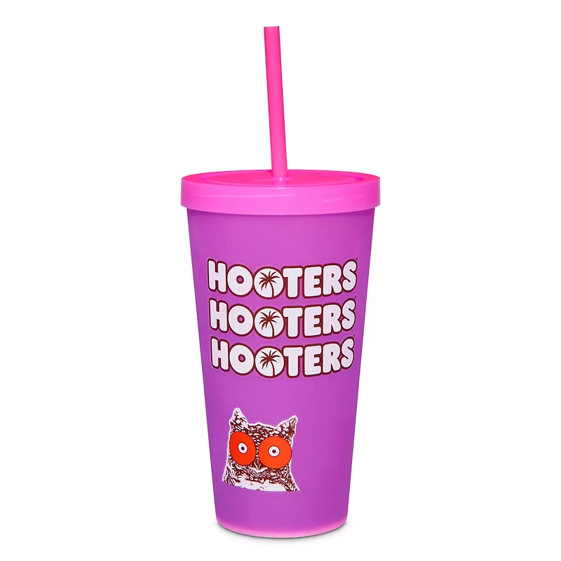 Multi-Pack Hooters Color Changing Cups with Straws 22 oz. - 4 Pack
