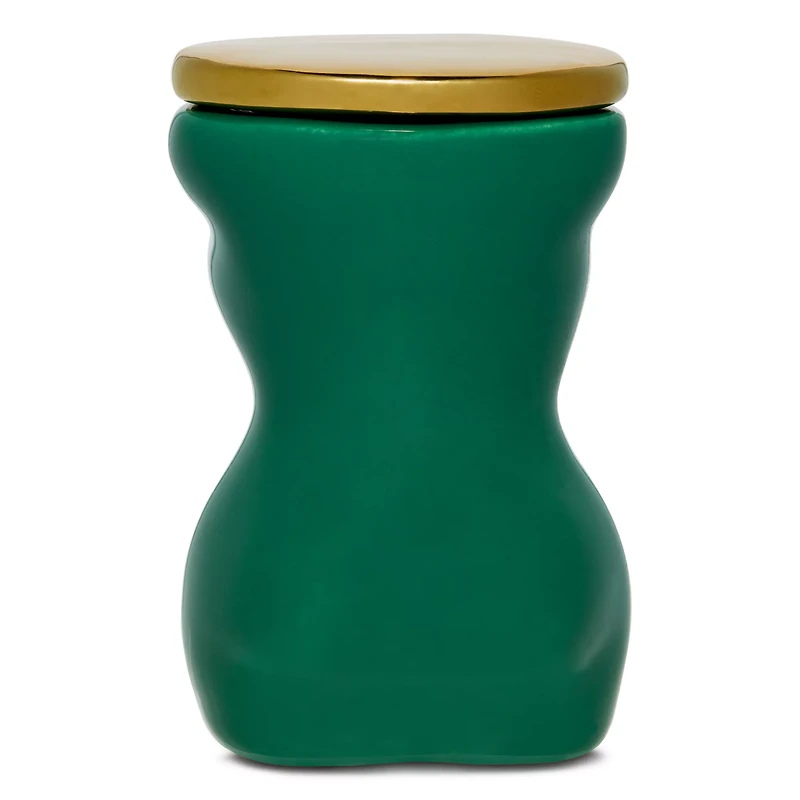 Leafy Bust Silhouette Stash Jar