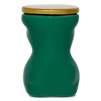 Leafy Bust Silhouette Stash Jar