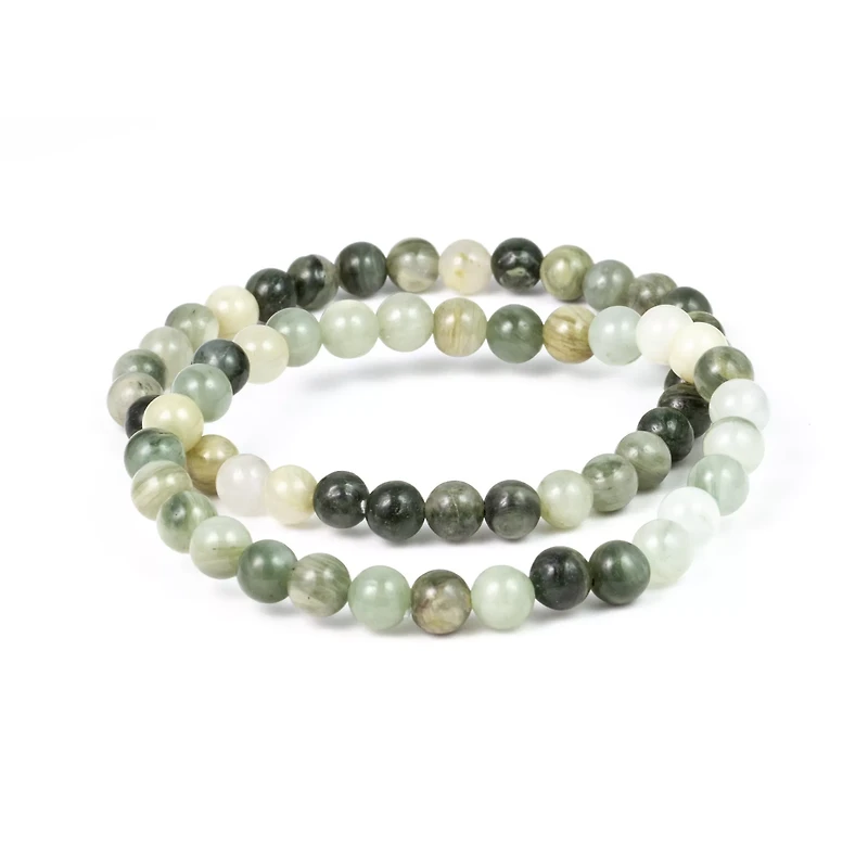 Labradorite Beaded Bracelets - 2 Pack