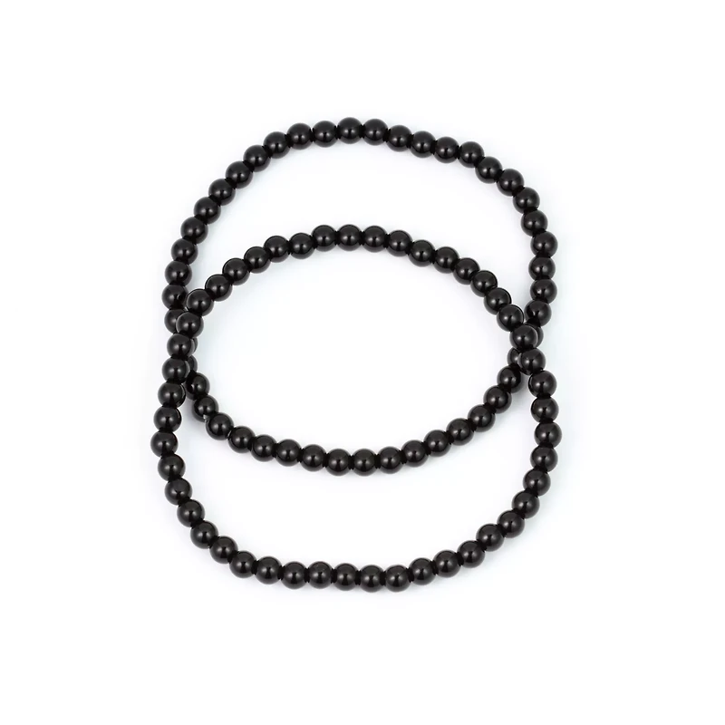 Onyx Beaded Bracelet - 2 Pack