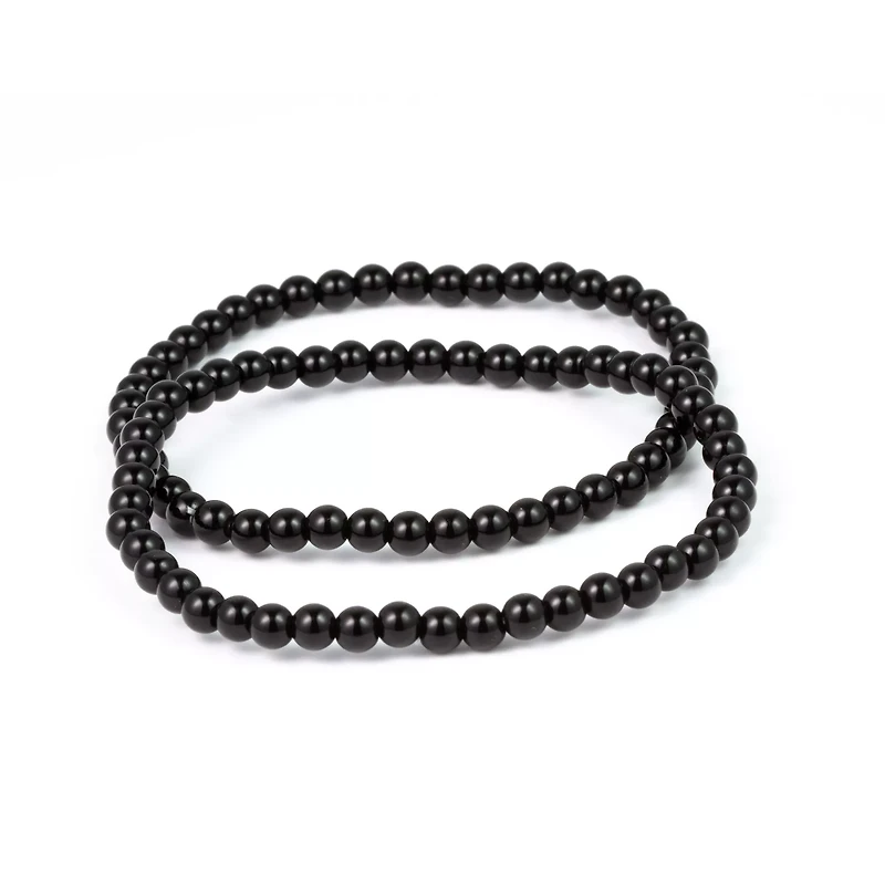 Onyx Beaded Bracelet - 2 Pack