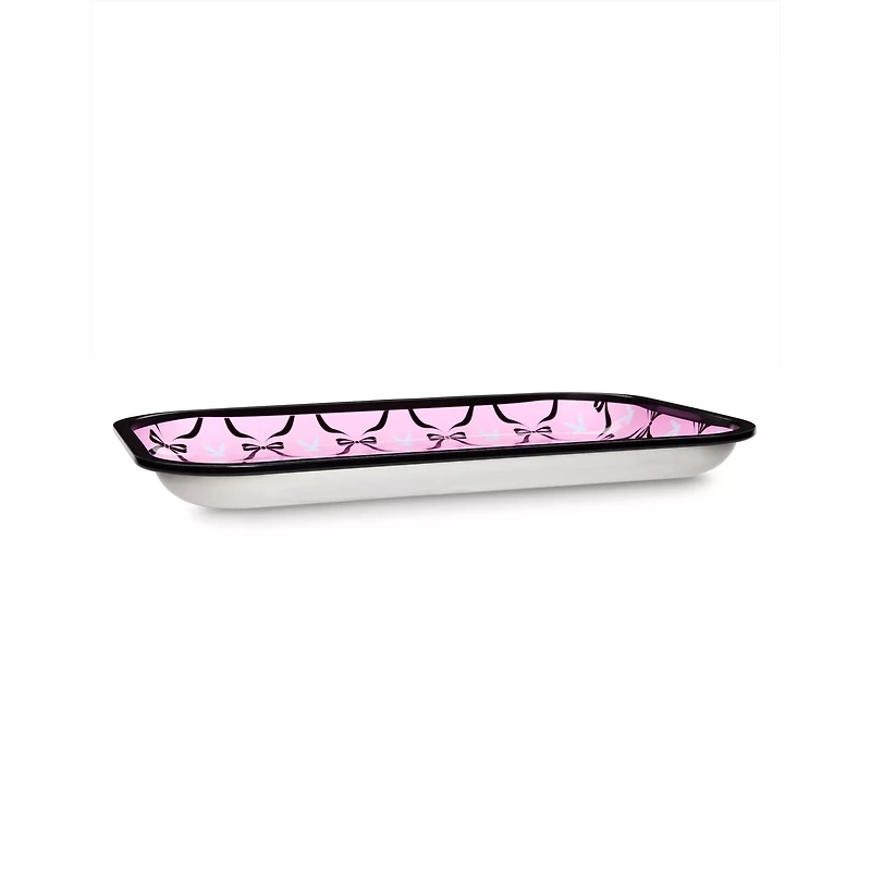 Pink Playboy Coquette Rabbit Head Tray
