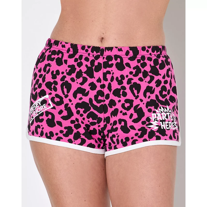 Pink Cheetah Print Dolphin Shorts - Jersey Shore