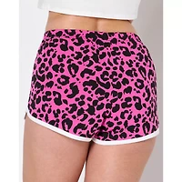 Pink Cheetah Print Dolphin Shorts - Jersey Shore