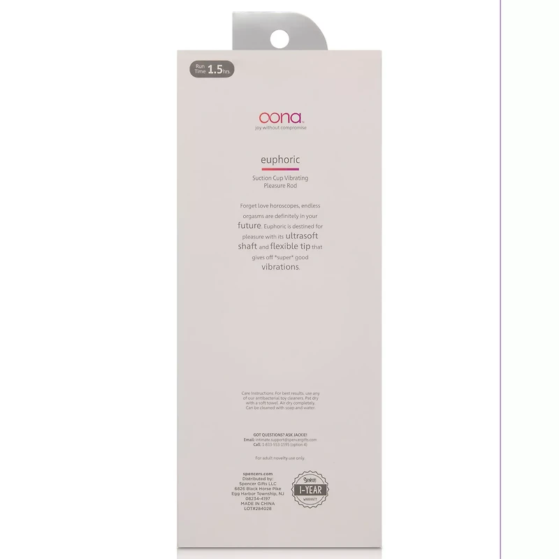 Oona Euphoric Suction Cup Vibrating Pleasure Rod