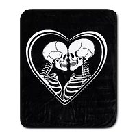 Skeleton Lovers Reversible Fleece Blanket