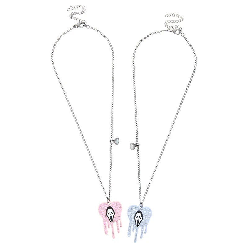 Ghost Face Bestfriend Necklaces Set