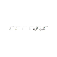 Multi-Pack Star Dangle L-Bend Nose Pins 6 Pack - 20 Gauge