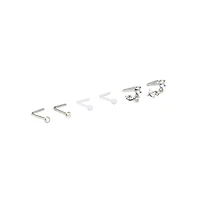 Multi-Pack Star Dangle L-Bend Nose Pins 6 Pack - 20 Gauge