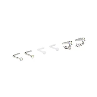 Multi-Pack Star Dangle L-Bend Nose Pins 6 Pack - 20 Gauge